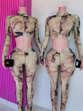 Women’s Trendy Metal Detail Slim-Fit Crop Top Pants Set