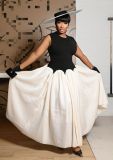 Women’s Spring Summer Fashion French Chic Colorblock Irregular Dress