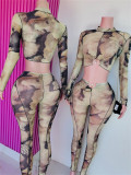 Women’s Trendy Metal Detail Slim-Fit Crop Top Pants Set
