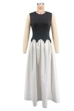 Women’s Spring Summer Fashion French Chic Colorblock Irregular Dress