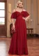 Women multi-layer pleated lace suspenders elegant dinner bridesmaid cocktail formal party evening dress