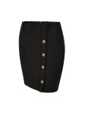 Women button skirt