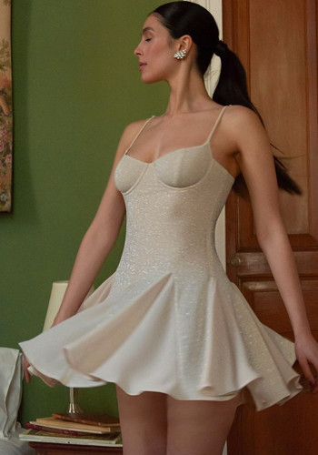 Women summer sexy French patchwork strap dress