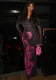 Women Elegant Bodycon Strapless Off Shoulder Raglan Long Sleeve Dress