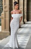 Women sexy floral lace Backless dress