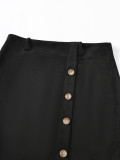 Women button skirt