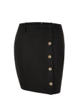 Women button skirt
