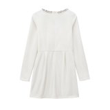 Women’s Formal Fashion Velvet Diamond-Embellished Mini Dress