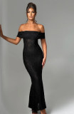 Women sexy floral lace Backless dress
