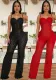 Slim Fit Hollow Lace Strap Jumpsuit