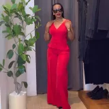 V-Neck Bow Detail Vest Trousers Two-Piece Set