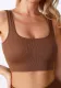 Women Summer Seamless Yoga Crop Tank Top