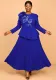 Women Rose Party Formal Party Ruffled Dress