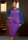 Women Elegant Lantern Sleeve Ruffled Bodycon Party Dress