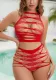 Sexy Hollow Mesh Two Piece Lingerie Set