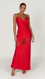 Chic Low Back Mesh Patchwork strap Summer Dress