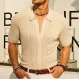 Men's Summer Short Sleeve Knitting Polo Top