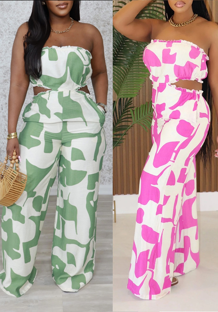 Women's Jumpsuit Elegant V Neck Wide Leg Sleeveless Twisted One Piece
