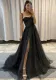 Spring and Fall Chic Slim Fit Formal Party Gown Straps Long Split Dress（Processing time need 3-6 days）