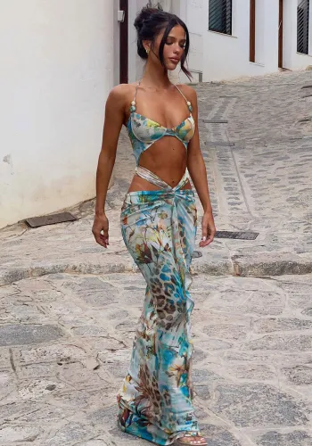 Women sexy bikini print two pieces Swimwear