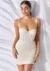 Women Summer Backless Suspender Fishbone Dress
