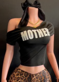 Printed Hollow Out for Women Short-sleeved T-shirt