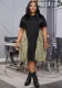 Summer Plus Size Women's Patchwork Loose Maxi Dress