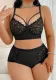 Sexy Plus Size Lace See-Through Temptation Bra Thong Two-Piece Set