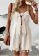 Summer Texture Waffle Strap Fringed Knotted Jumpsuit