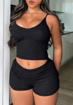 Summer Sexy Camisole Shorts Suit