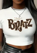 Women Street Printed Crop T-Shirt Top