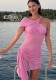 Women Spring Summer Sexy Off-Shoulder Bodycon Solid Dress