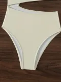 Women Sexy 3D Flower Hollow One-Piece Swimwear