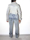 Women Spring Sexy Stretch Washed Zipper Denim Pants