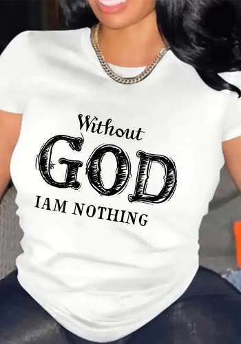 Women Printed T-shirt Short Sleeve Top