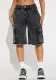 Summer Street Washed Women's Straight Denim Midi Shorts