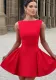 Autumn Women's Sexy Sleeveless Fashion Solid Color Short Dresses