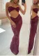 Sexy Lace-Up Lace Two Pieces Bikini Women's Sexy Long Skirt Three Piece Swimwear