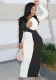 Women Elegant Contrast Hollow Sexy Dress