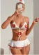 Women Sexy Hollow Nurse Sexy Lingerie Set