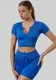Women Yoga Wear Fitness Running Top and Shorts Two-Piece Set