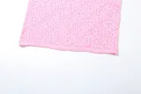 Women Spring Summer Sexy Halter Neck Crop Top Flower Patchwork Knitting Skirt Two-piece Set