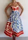 Summer Fashion Print Strap Slim Waist A-line Casual Dress