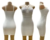 Women Beaded Sexy French Halter Neck Dress