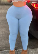 Plus Size Summer Women Solid Basic Fitness Yoga Pants