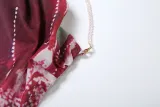 Women sexy Backless lace Halter Neck French slit dress