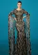 Women long sleeve Round Neck sequin Formal Party Bodycon fishtail evening dress