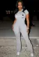 Women Sexy Tank Top Belt drawstring pants two-piece set