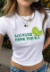 Women Letter printed Women T-shirt Top