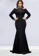 Women Elegant Beaded Solid Dress